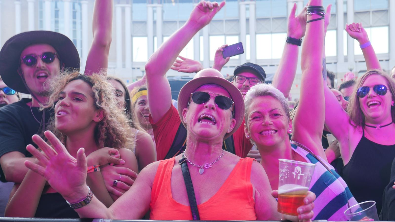 Crowd singing at Bristol Harbour Festival